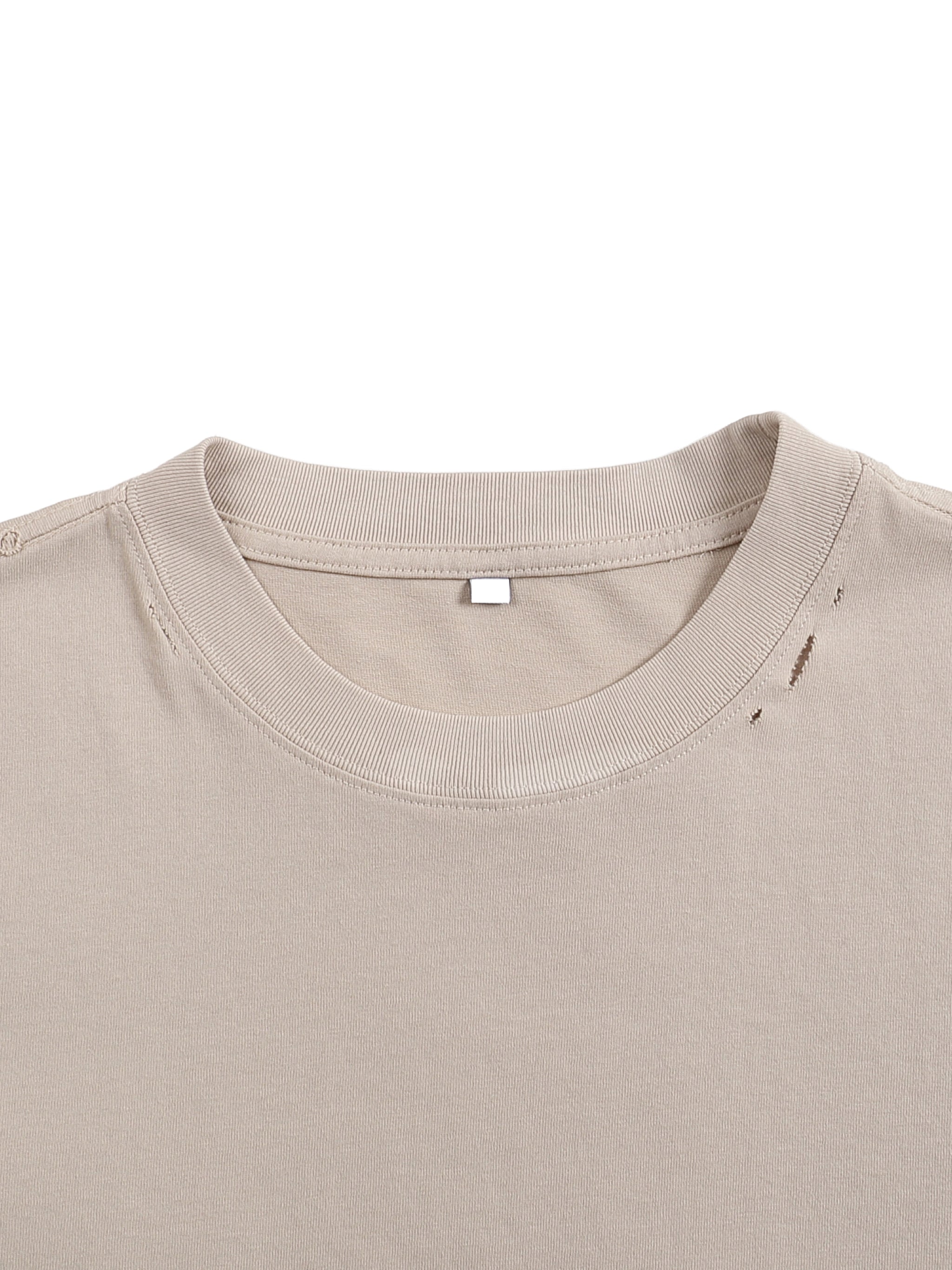 BOXY RIPPED TEE