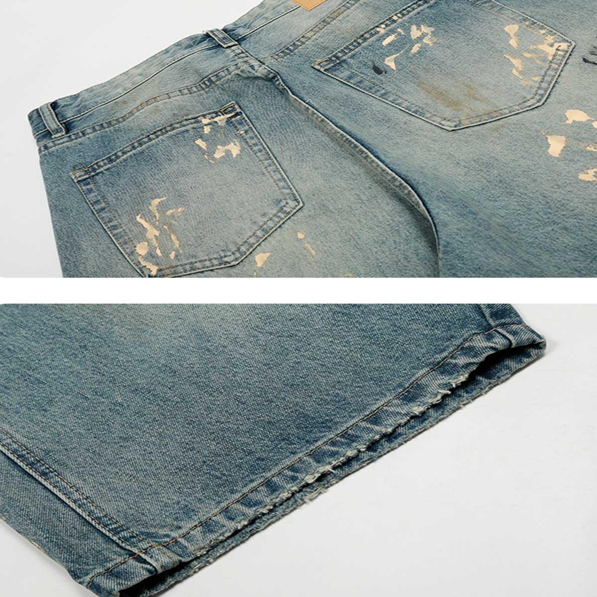 HAND PAINTED CHEAT JEANS - CHEAT DEATH