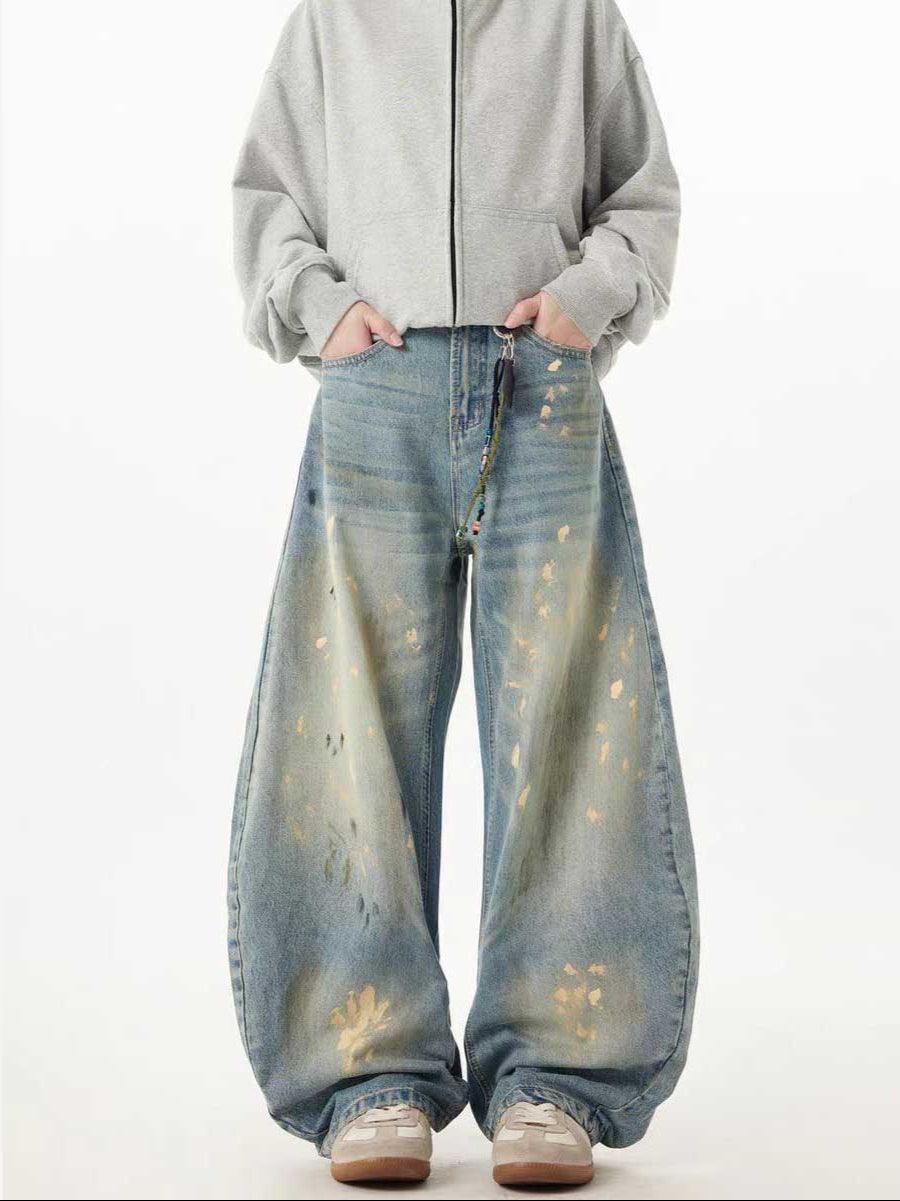 HAND PAINTED CHEAT JEANS - CHEAT DEATH